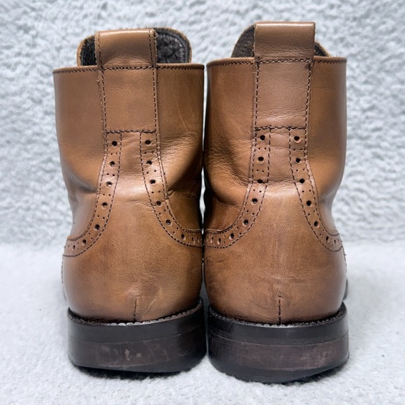 To Boot New York Brennan Mens Size 8 Wingtip Ankle Boots Brown Leather - Picture 4 of 10